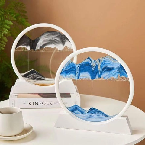 Decoração 3D Ampulheta de Areia Movediça – Transforme Seu Espaço com Toque de Elegância