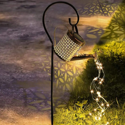 Regador Solar com Luz LED para Transformar seu Jardim