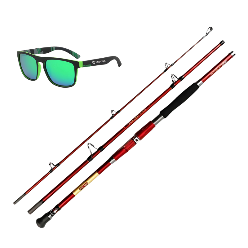 Vara de Pesca de Carbono 20kg – Performance e Leveza em 1,8m, 2,1m e 2,4m