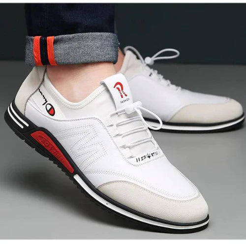Sapatênis Masculino de Couro Genuíno - Conforto e Estilo ClassicLuxo