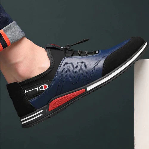 Sapatênis Masculino de Couro Genuíno - Conforto e Estilo ClassicLuxo