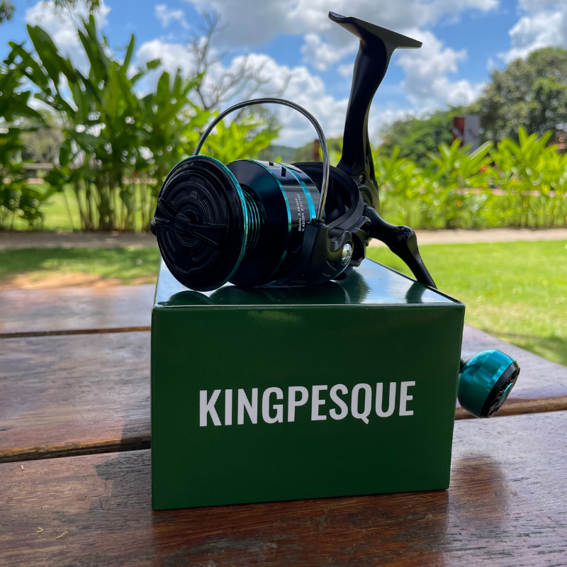 Molinete Kingpesque AzureX com Drag de Até 10kg + Óculos Polarizados Kingpesque Inclusos - Pesque com Conforto e Estilo