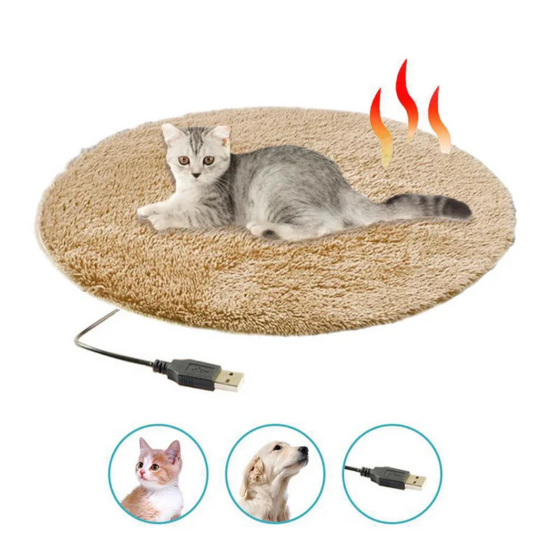 Tapete Aquecido para Conforto de Cachorros e Gatos