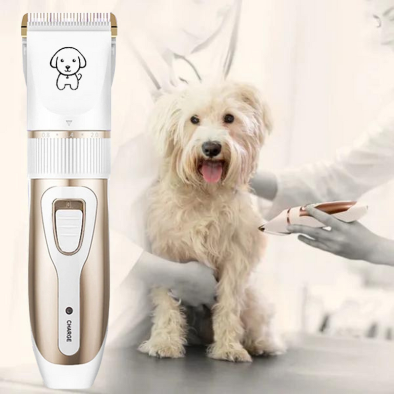 Conjunto Completo de Banho e Tosa com Máquina e 5 Acessórios para Cuidar com Amor do Seu Pet