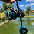 Molinete Kingpesque AzureX com Drag de Até 10kg + Óculos Polarizados Kingpesque Inclusos - Pesque com Conforto e Estilo