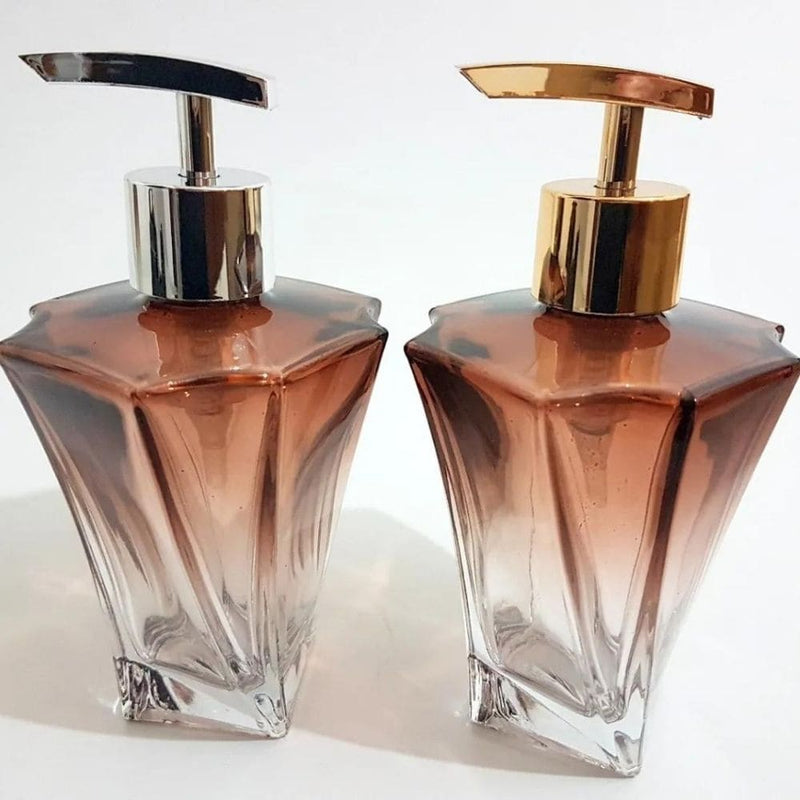 Kit Sabonete e Difusor Decoração Luxo Modelo Elegance Marrom Degrade 200ml