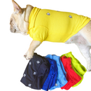 Confortável Roupinha de Polo com Botões para Pugs e Buldogues