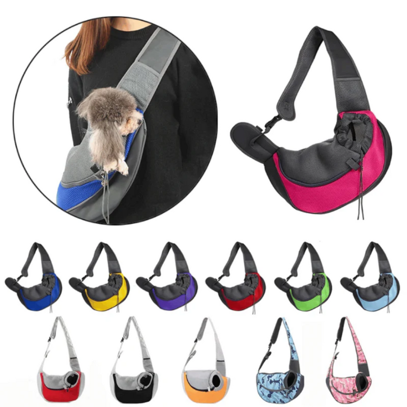 Mochila de Ombro Pet: Transporte Confortável para Cães e Gatos