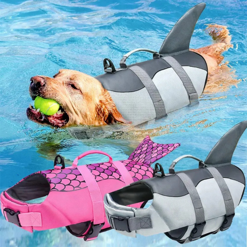 Colete Salva-Vidas Shark para Cachorros: Conforto e Segurança na Água