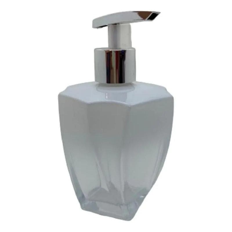 Kit Sabonete e Difusor Decoração Luxo Modelo Vidro Elegance Branco Degrade 200ml