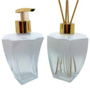 Kit Sabonete e Difusor Decoração Luxo Modelo Vidro Elegance Branco Degrade 200ml