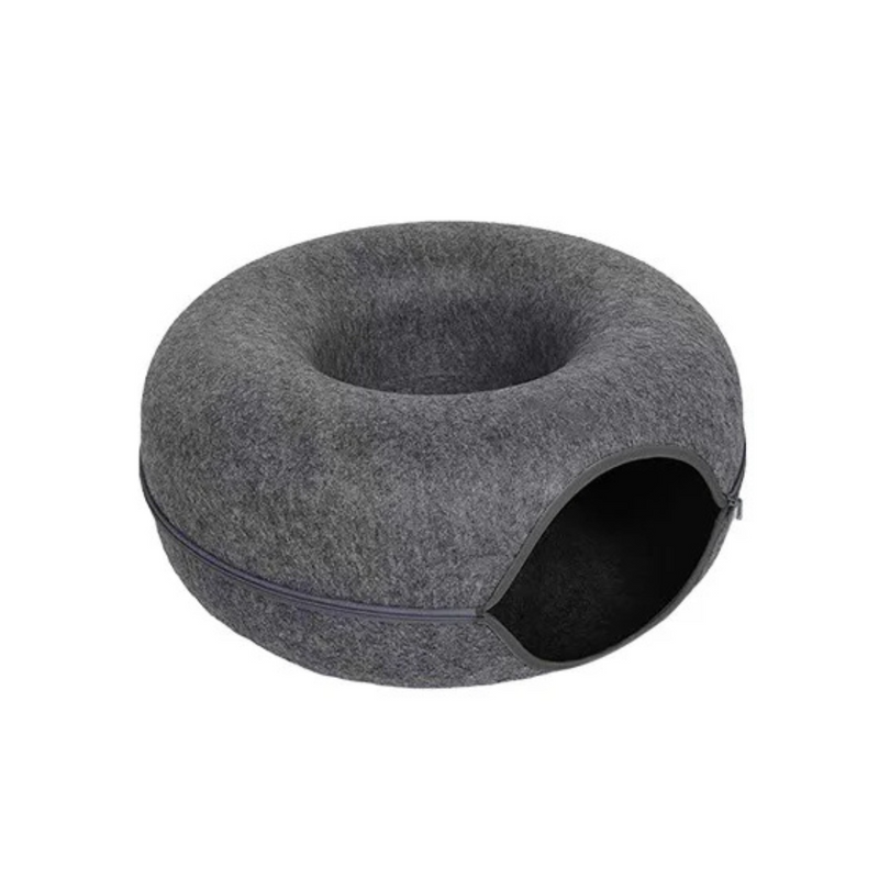 Cama de Feltro Rosquinha: Conforto e Aventura Para Gatos