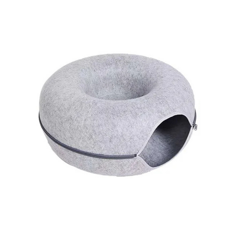 Cama de Feltro Rosquinha: Conforto e Aventura Para Gatos