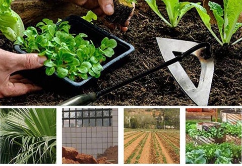 Enxada Portátil em Aço Inoxidável para Cultivar com Facilidade