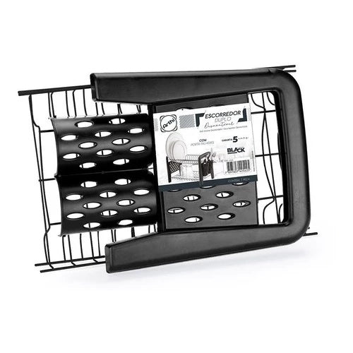 Escorredor Duplo Desmontável: Organize Seus Utensílios com Praticidade