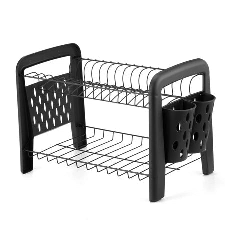 Escorredor Duplo Desmontável: Organize Seus Utensílios com Praticidade