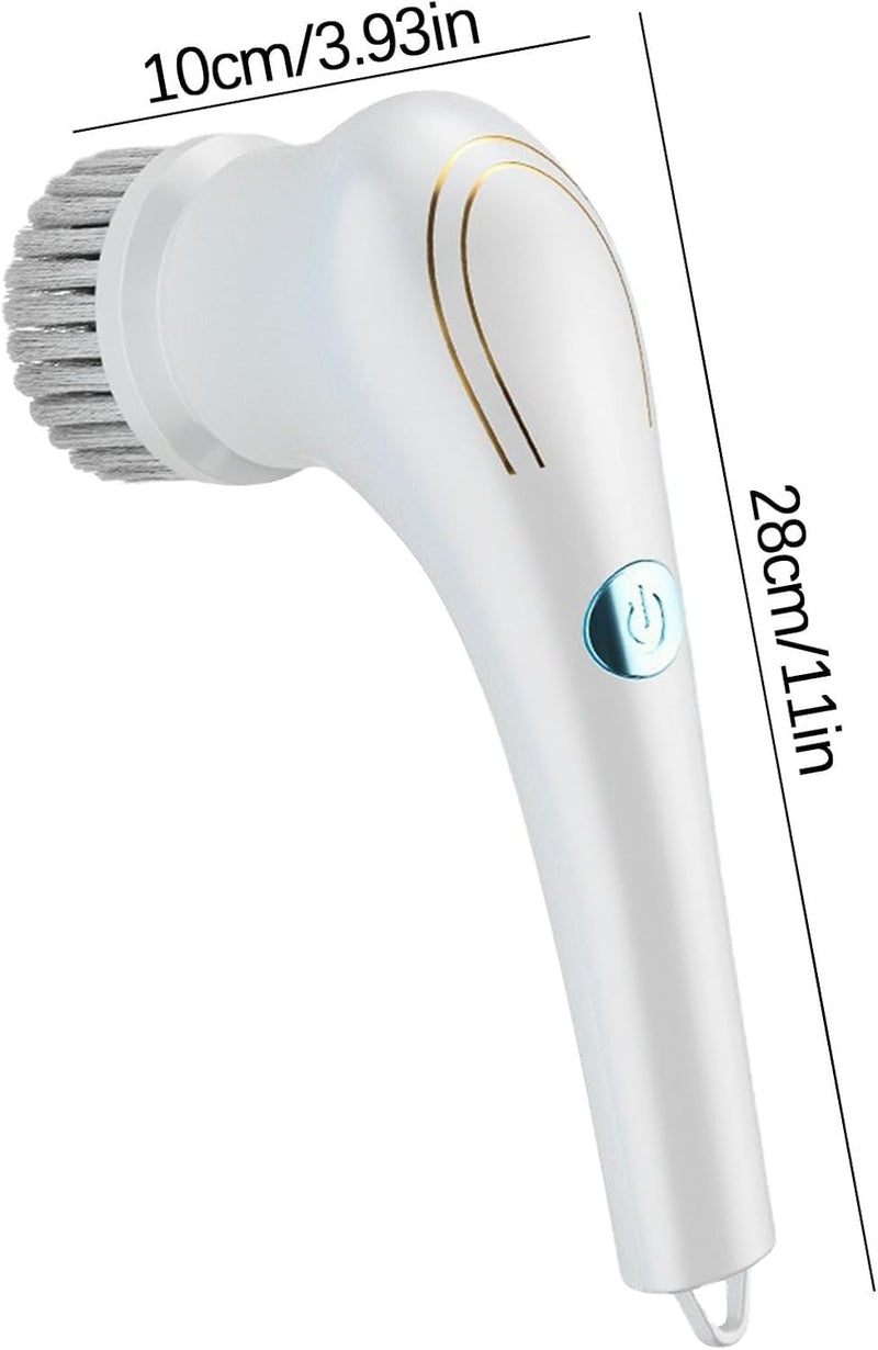 Escova Elétrica Recarregável 5 em 1 para uma Limpeza Prática e Eficiente