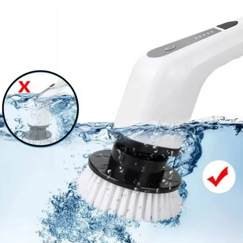 Escova Elétrica 3 em 1 Recarregável para Limpeza Prática e Eficiente