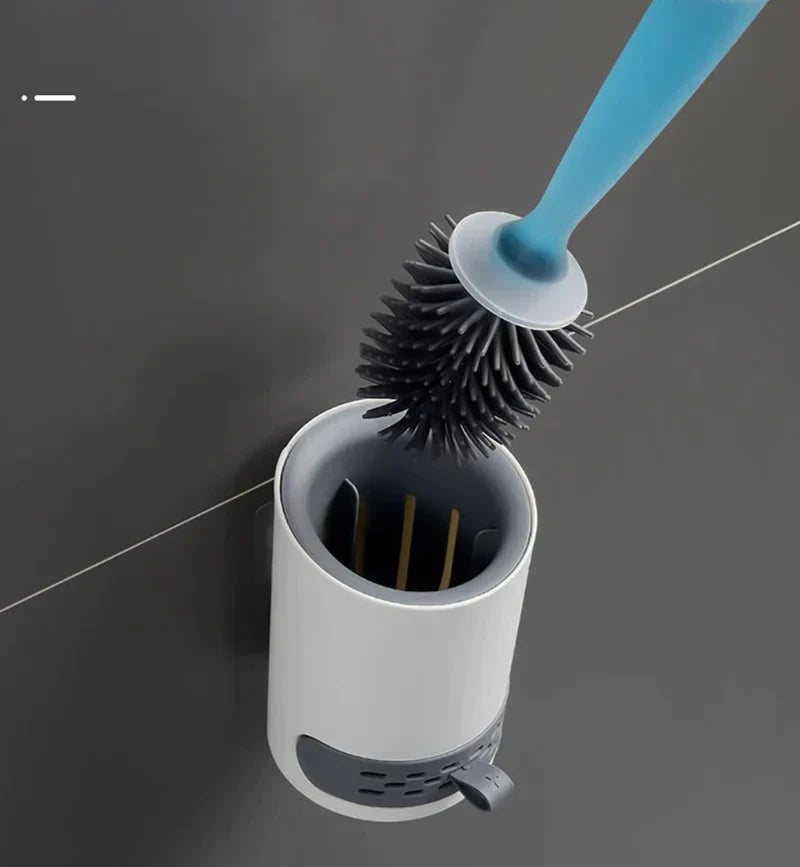 Escova Prática para Limpeza de Vaso com Dispensador Recarregável - SmartClean