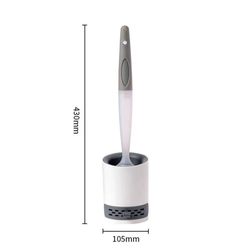 Escova Prática para Limpeza de Vaso com Dispensador Recarregável - SmartClean