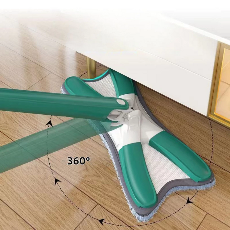 Esfregão 360° com Microfibra: Transforme Sua Limpeza em Praticidade e Conforto