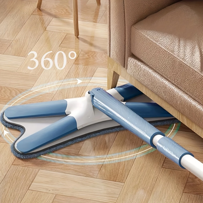 Esfregão 360° com Microfibra: Transforme Sua Limpeza em Praticidade e Conforto