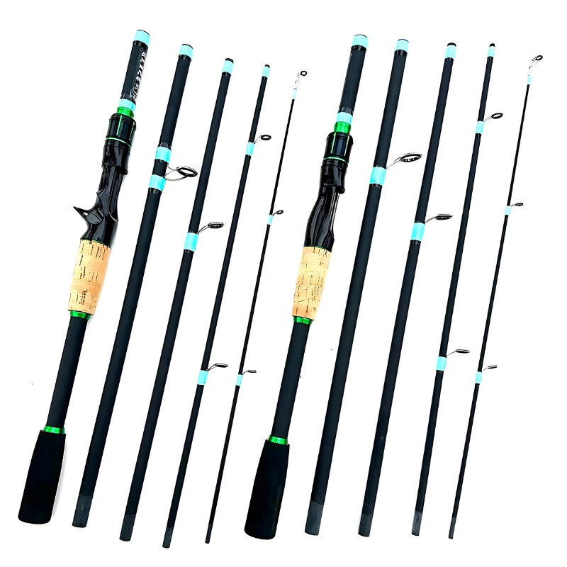 Vara de Pesca Ultralight Kingpesque com Isca Giratória de 1.8m a 2.1m para Aventura e Conforto na Pesca