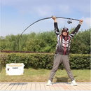 Vara de Pesca Telescópica em Fibra de Carbono: Leve e Resistente, de 2.1m a 4.5m, Suporta Até 20kg