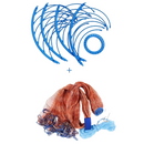 Rede de Pesca Lawaia com Anel Azul e Linha Trançada - Aumente Suas Capturas com Estilo e Confiabilidade