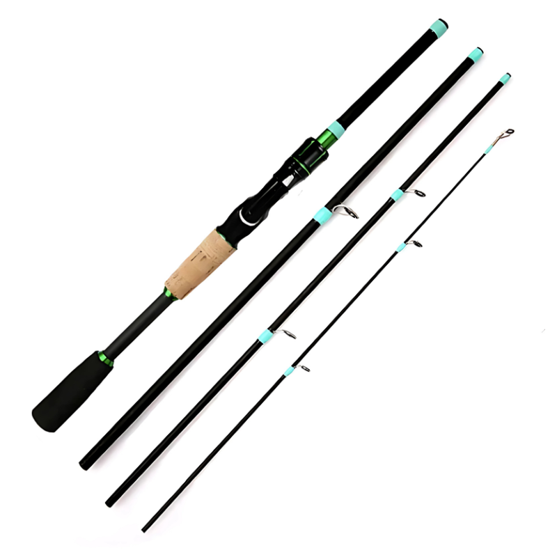 Vara de Pesca Ultralight Kingpesque com Isca Giratória de 1.8m a 2.1m para Aventura e Conforto na Pesca