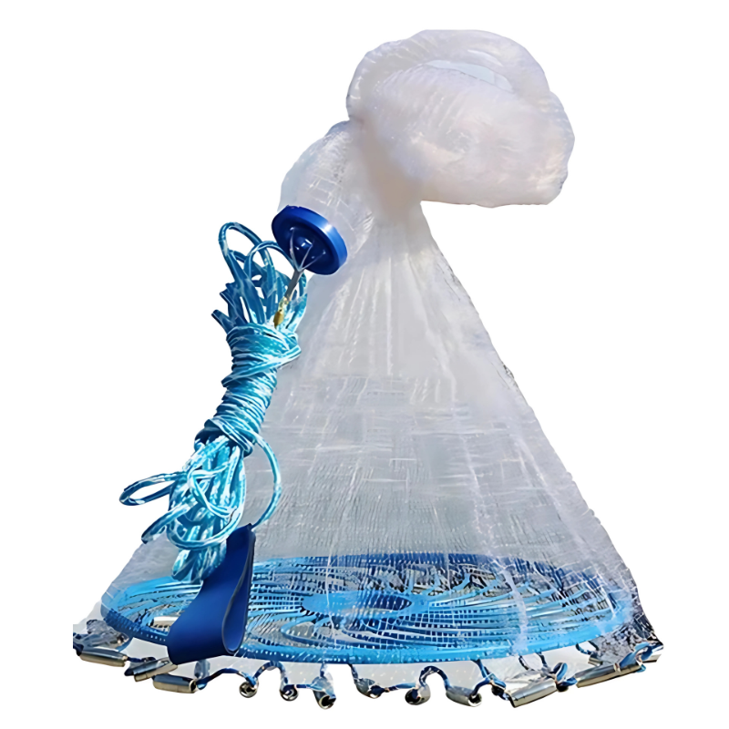 Tarrafa de Pesca Lawaia Monofilamento com Anel Prático em Alumínio ou Plástico