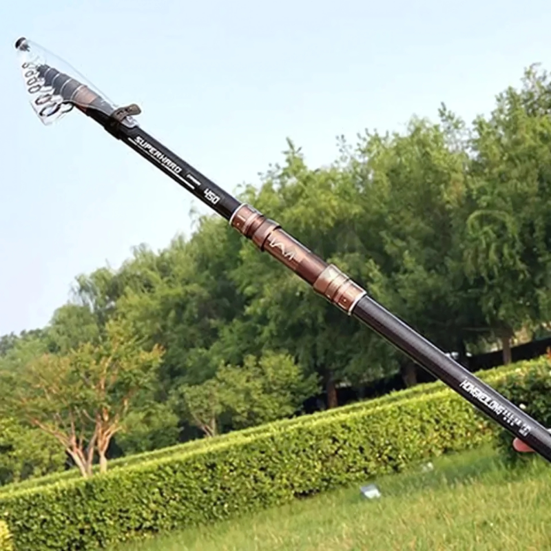 Vara de Pesca Telescópica de Carbono Para Capturas Impressionantes - Força de 20kg