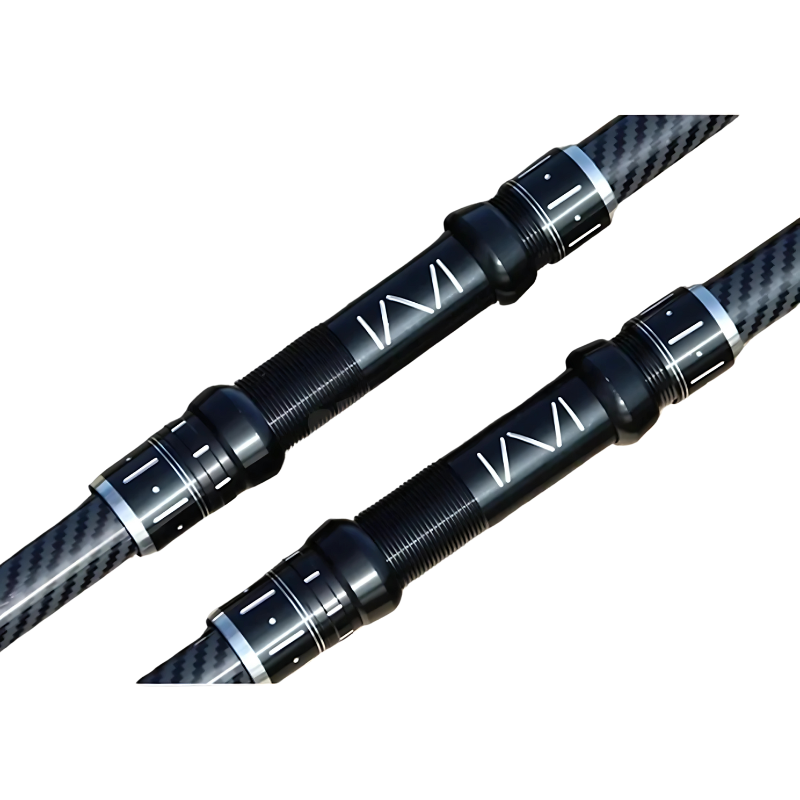 Vara de Pesca Telescópica em Fibra de Carbono: Leve e Resistente, de 2.1m a 4.5m, Suporta Até 20kg