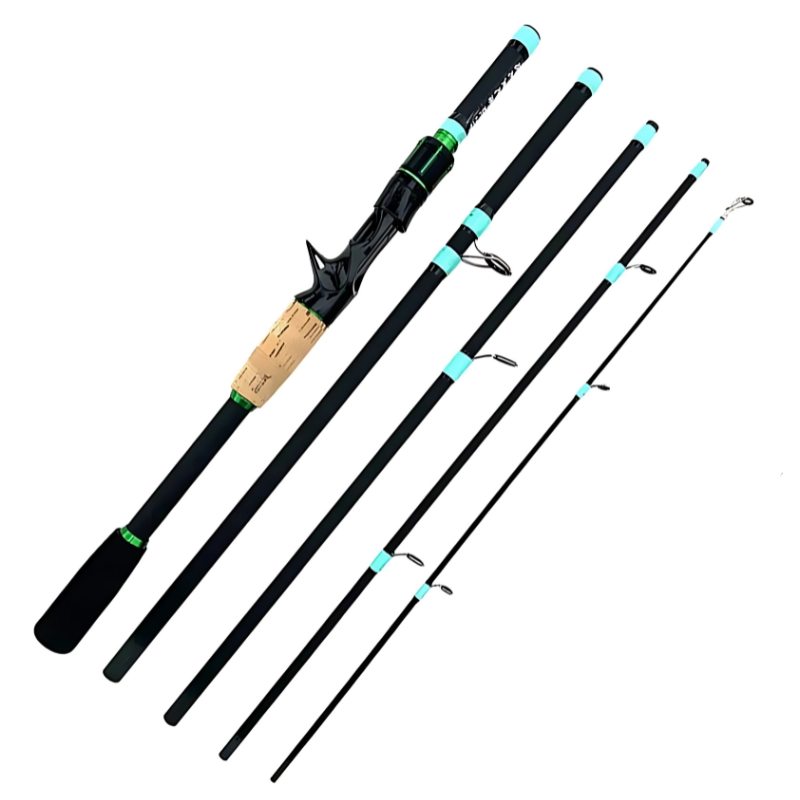 Vara de Pesca Ultralight Kingpesque com Isca Giratória de 1.8m a 2.1m para Aventura e Conforto na Pesca