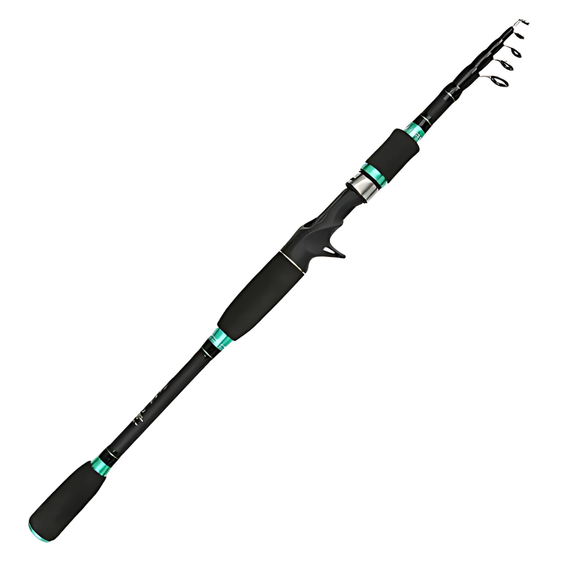 Vara de Pesca Ultralight 1.8m - 2.1m Com Isca Giratória e Saco Protetor Grátis - Conquiste Momentos de Aventura e Conforto