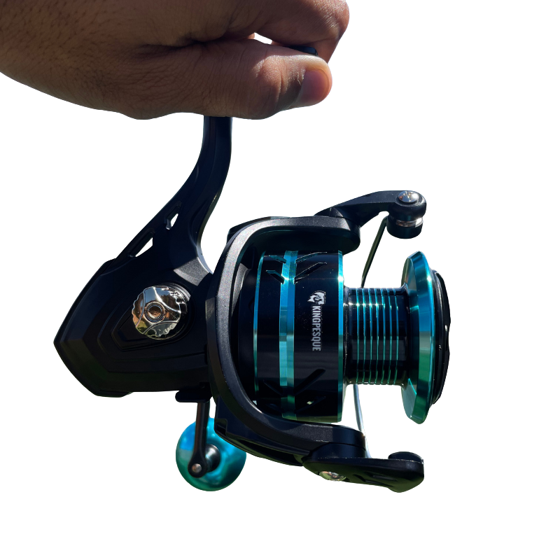 Molinete Kingpesque AzureX com Drag de Até 10kg + Óculos Polarizados Kingpesque Inclusos - Pesque com Conforto e Estilo