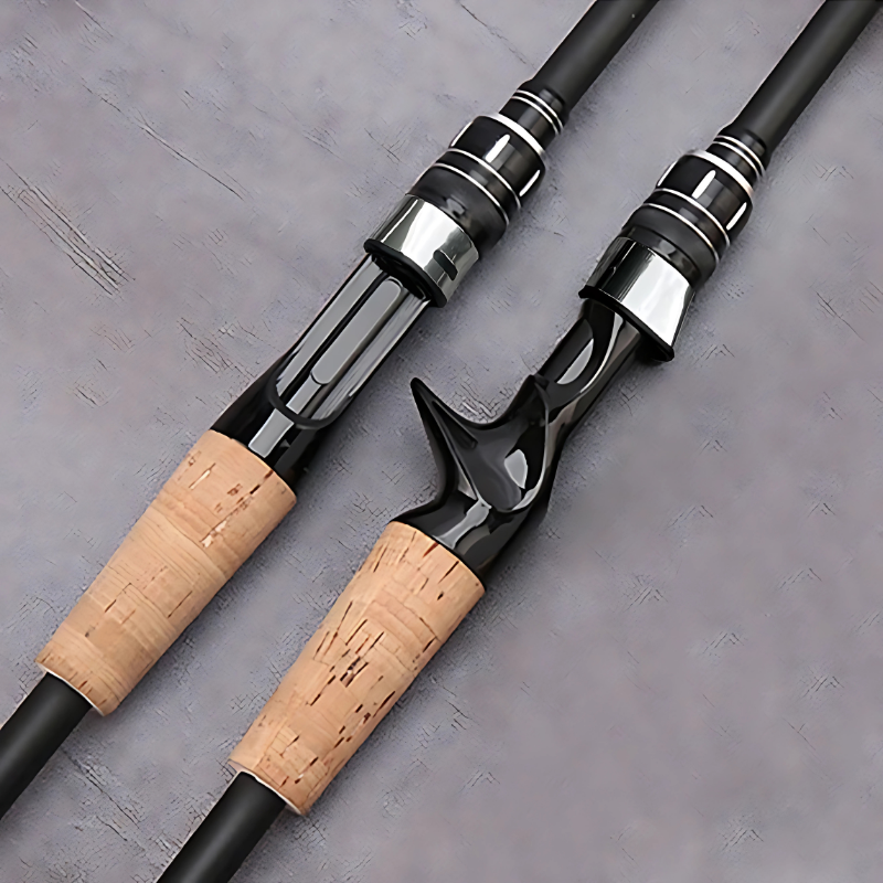 Vara de Pesca Telescópica Kingpesque em Carbono - Leve e Compacta de 1,5m a 2,4m para Aventura Sem Limites