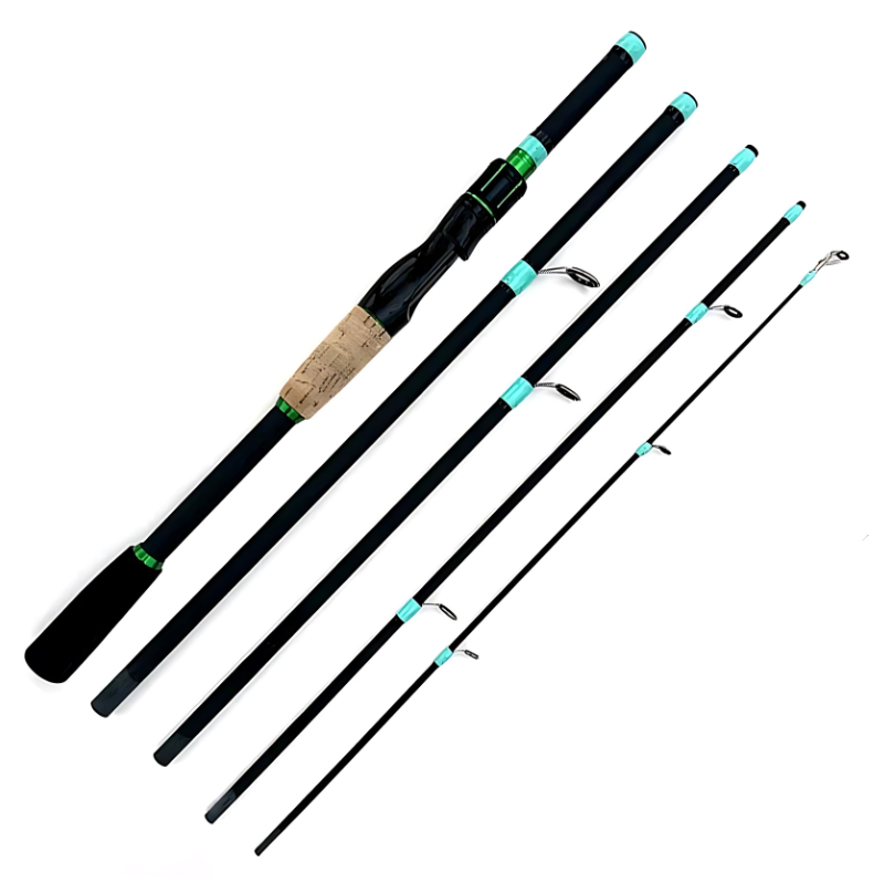 Vara de Pesca Ultralight Kingpesque com Isca Giratória de 1.8m a 2.1m para Aventura e Conforto na Pesca