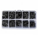 Conjunto de Anzóis de Pesca em Aço Carbono - 400 Peças em 10 Tamanhos para Aventura Sem Limites