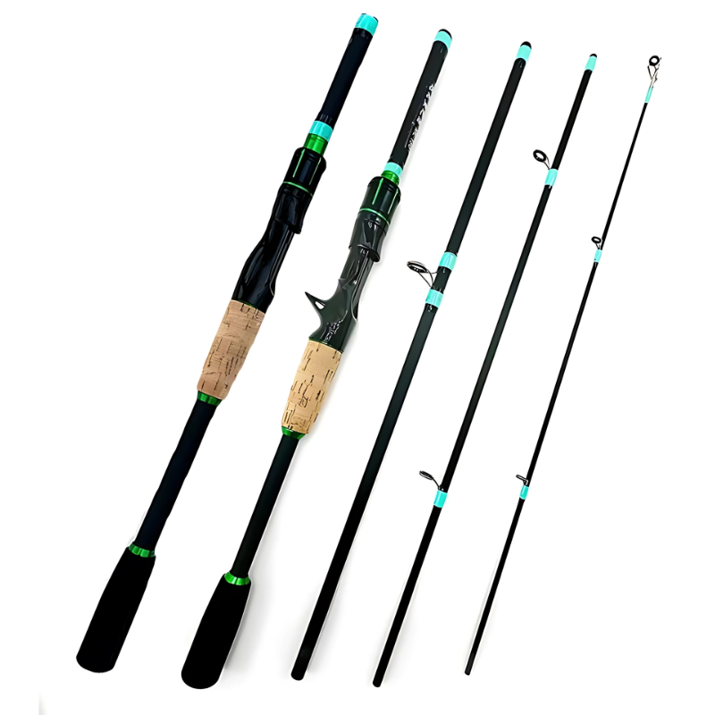 Vara de Pesca Ultralight Kingpesque com Isca Giratória de 1.8m a 2.1m para Aventura e Conforto na Pesca