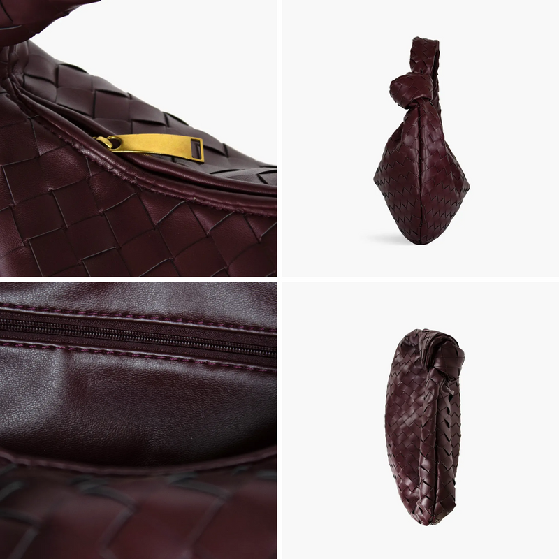 Bolsa Hobo Elena em Couro Trançado – Estilo e Conforto para o Seu Dia a Dia