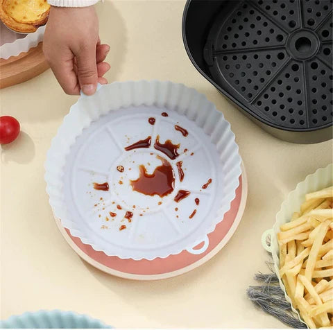 Forma de Silicone Prática para AirFryer: Conforto e Facilidade na Cozinha