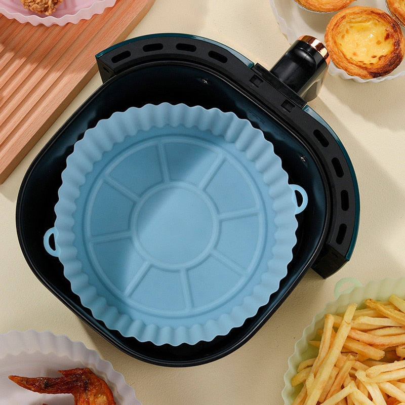 Forma de Silicone Prática para AirFryer: Conforto e Facilidade na Cozinha