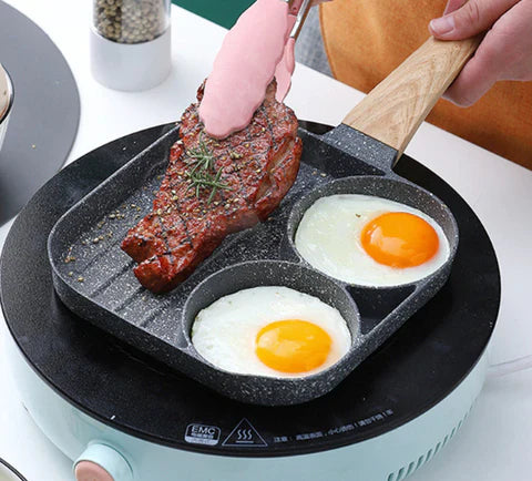 Frigideira Versátil 3 em 1 Gold Chef: Conforto e Praticidade na Sua Cozinha