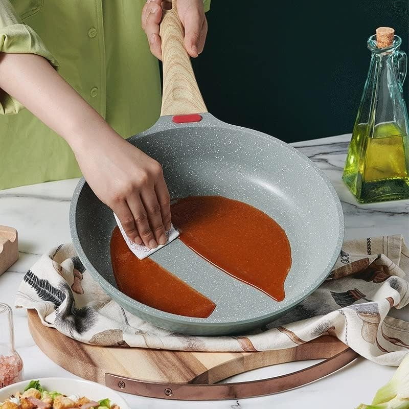 Frigideira de Cerâmica Antiaderente com Tampa para Cozinhar com Praticidade