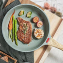 Frigideira de Cerâmica Antiaderente com Tampa para Cozinhar com Praticidade