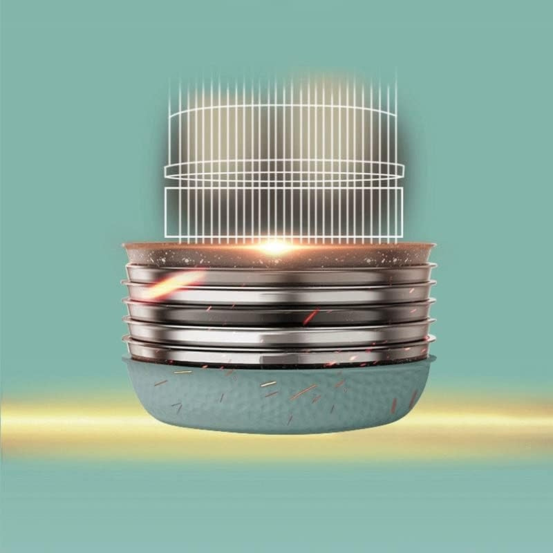 Frigideira de Cerâmica Antiaderente com Tampa para Cozinhar com Praticidade