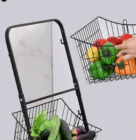 Fruteira de Mesa Metal com 2 Andares: Organize com Estilo e Praticidade