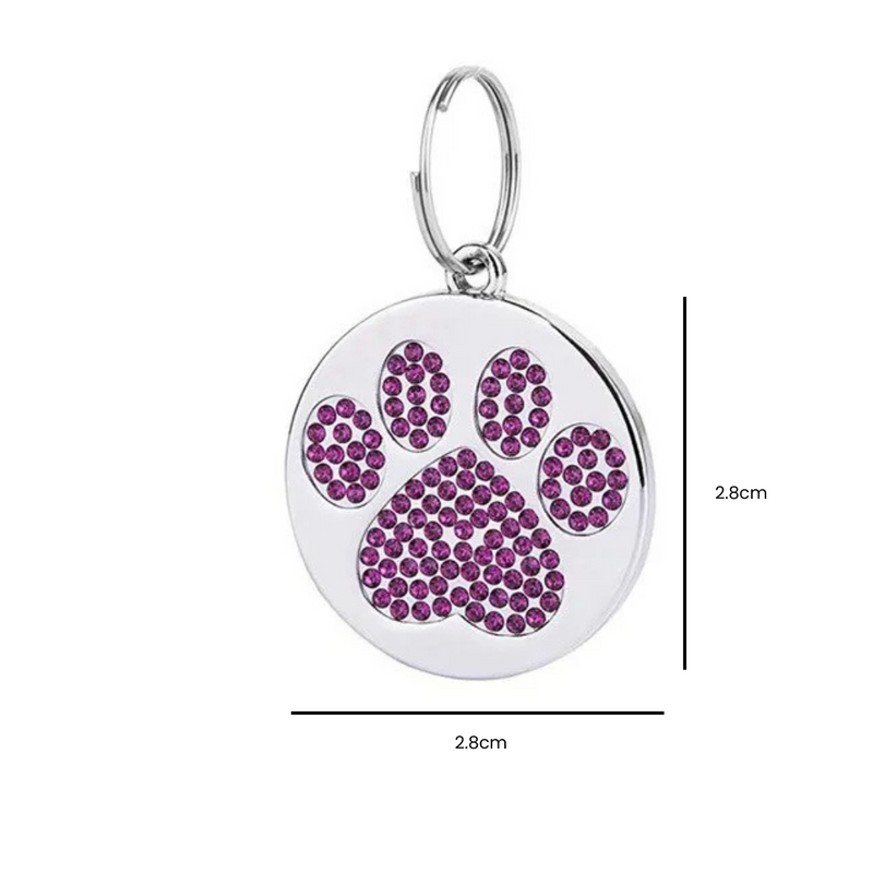 Pingente de Identificação Personalizado para Cachorros com Nome, Telefone e Endereço