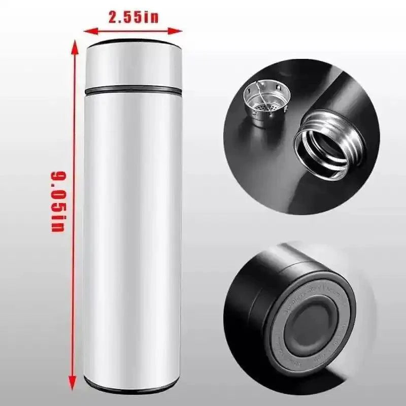 **Garrafa Térmica Inteligente 500ml – Conforto e Praticidade em Cada Gole**